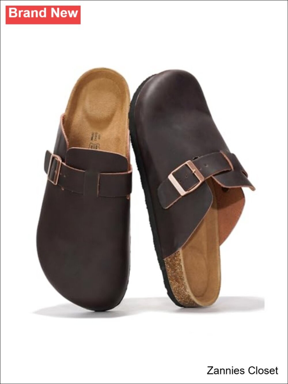 โจProject Cloud Full Grain Genuine Leather Clogs Men Mules Slip On Comfort